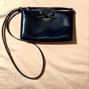 Kate Spade Navy Glitter Amy Mavis Street Crossbody